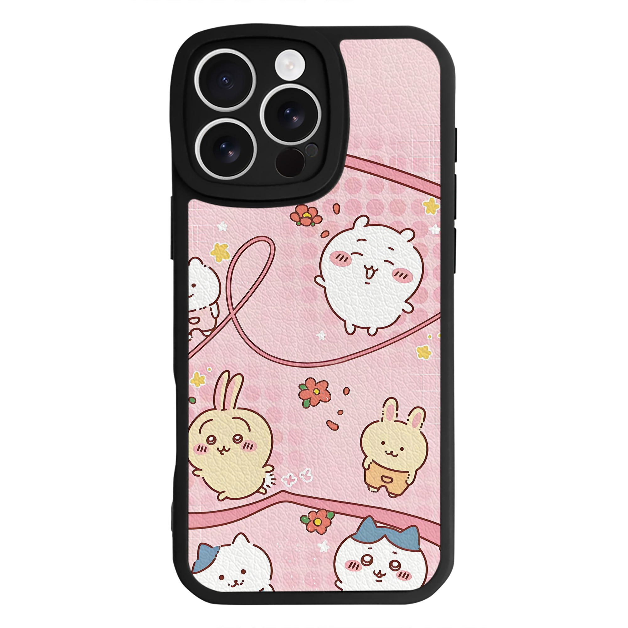 （画像用） ちいかわ Chii-kawa 【iPhone 16シリーズ対応】シリコンスマホケース（レザー調） 材質：シリコン